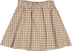 Wheat skirt Alisa - Golden dove check